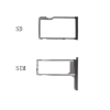  tel-szalk-003908 HTC One M8 fekete SIM & SD kártya tálca
