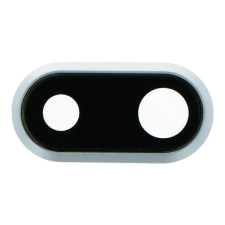 tel-szalk-005158 Apple iPhone 8 Plus hátlapi kamera lencse ezüst kerettel mobiltelefon, tablet alkatrész
