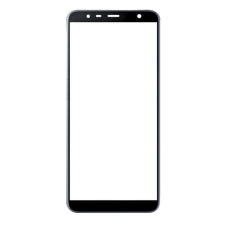  tel-szalk-008662 Samsung Galaxy J4 / J6 Plus üveg előlap - kijelző részegység nem-touch fekete szervizalkatrész mobiltelefon, tablet alkatrész