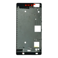  tel-szalk-008934 Huawei P8 fekete előlap lcd keret, burkolati elem mobiltelefon, tablet alkatrész
