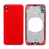  tel-szalk-013325 Apple iPhone XR piros KOMPLETT akkufedél, hátlap, hátlapi kamera lencse stb.