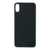  tel-szalk-013520 Apple iPhone XS fekete akkufedél, hátlap kis lyukú kamera-kivágással (logó nélküli)