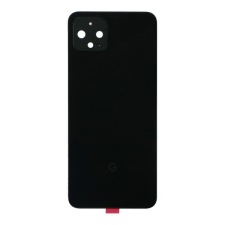  tel-szalk-015756 Google Pixel 4 fekete akkufedél, hátlap, hátlapi kamera lencse mobiltelefon, tablet alkatrész
