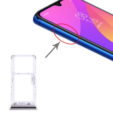 tel-szalk-017382 Xiaomi Mi CC9 ezüst SIM & SD kártya tálca mobiltelefon, tablet alkatrész