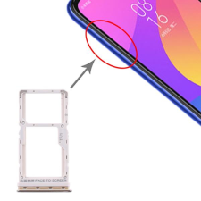 tel-szalk-017409 Xiaomi Mi A3 / CC9e ezüst SIM & SD kártya tálca mobiltelefon, tablet alkatrész