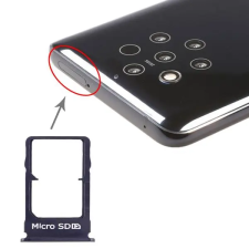  tel-szalk-017453 Nokia 9 PureView kék SIM & SD kártya tálca mobiltelefon, tablet alkatrész