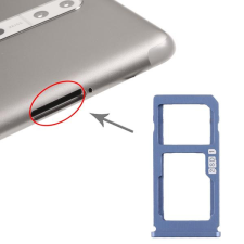  tel-szalk-017459 Nokia 8 kék SIM & SD kártya tálca mobiltelefon, tablet alkatrész