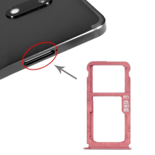 tel-szalk-017474 Nokia 7 Plus piros SIM & SD kártya tálca mobiltelefon, tablet alkatrész