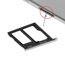  tel-szalk-017538 Samsung Galaxy A9 (2016) fekete SIM & SD kártya tálca mobiltelefon, tablet alkatrész