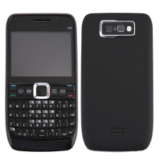 tel-szalk-018237 Nokia E63 teljes burkolat (előlap, középső keret, hátlap) fekete mobiltelefon, tablet alkatrész