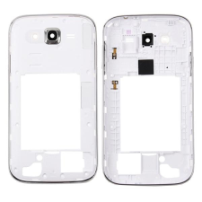  tel-szalk-018288 Samsung Galaxy Grand Neo Plus i9060i középső keret és hátlapi kamera lencse fehér mobiltelefon, tablet alkatrész