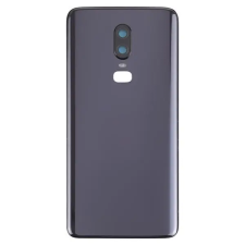  tel-szalk-018418 OnePlus 6 fekete akkufedél, hátlap, hátlapi kamera lencse mobiltelefon, tablet alkatrész