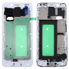  tel-szalk-020930 Samsung Galaxy C8 fehér előlap lcd keret, burkolati elem mobiltelefon, tablet alkatrész