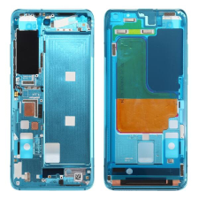 tel-szalk-022632 Xiaomi Mi 10 kék előlap lcd keret, burkolati elem mobiltelefon, tablet alkatrész