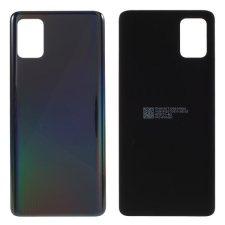 tel-szalk-023692 Samsung Galaxy A51 fekete akkufedél, hátlap (Prism Crush Black) mobiltelefon, tablet alkatrész