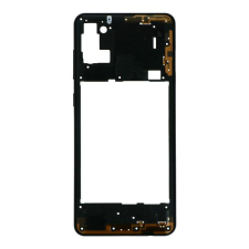 tel-szalk-024575 Samsung Galaxy A21s fekete középső keret mobiltelefon, tablet alkatrész