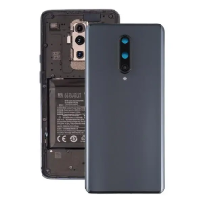  tel-szalk-151014 OnePlus 8 fekete akkufedél, hátlap, hátlapi kamera lencse mobiltelefon, tablet alkatrész
