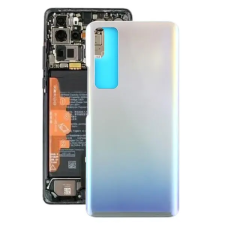  tel-szalk-153089 Akkufedél hátlap - burkolati elem Huawei Nova 7 Pro, ezüst mobiltelefon, tablet alkatrész