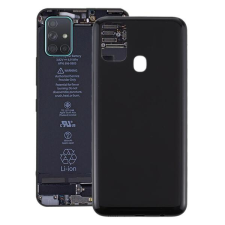 tel-szalk-153208 Akkufedél hátlap - burkolati elem Samsung Galaxy M31, fekete mobiltelefon, tablet alkatrész