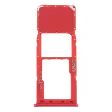  tel-szalk-153383 Samsung Galaxy A21s piros SIM & SD kártya tálca mobiltelefon, tablet alkatrész