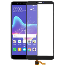  tel-szalk-153924 Huawei Y9 (2018) fekete Érintőpanel -kijelző nélkül -digitizer mobiltelefon, tablet alkatrész