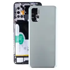  tel-szalk-1922801 Akkufedél hátlap - burkolati elem Oppo Realme Q2, ezüst mobiltelefon, tablet alkatrész