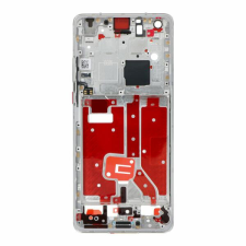tel-szalk-1926353 Huawei Mate 40 ezüst előlap lcd keret, burkolati elem mobiltelefon, tablet alkatrész