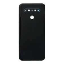  tel-szalk-1929080 LG K41S fekete akkufedél, hátlap, kamera lencse mobiltelefon, tablet alkatrész