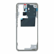 tel-szalk-1929175 Xiaomi Redmi Note 10 ezüst középső keret mobiltelefon, tablet alkatrész