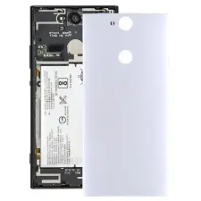  tel-szalk-19296064 Akkufedél hátlap - burkolati elem Sony Xperia XA2 Plus, ezüst mobiltelefon, tablet alkatrész