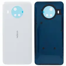  tel-szalk-19296914723 Akkufedél hátlap - burkolati elem Nokia X10, Hó fehér mobiltelefon, tablet alkatrész