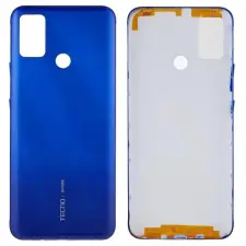  tel-szalk-1929693101 Akkufedél hátlap - burkolati elem Tecno Spark 6 Air, kék mobiltelefon, tablet alkatrész