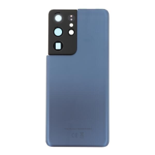 tel-szalk-192969331520 Samsung Galaxy S21 Ultra Kék Akkufedél hátlap, kamera lencse mobiltelefon, tablet alkatrész