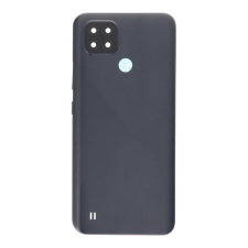 tel-szalk-19296933153 Realme C21 Fekete akkufedél, hátlap, kamera lencse mobiltelefon, tablet alkatrész