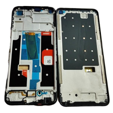  tel-szalk-192969342 Realme 8i fekete előlap LCD keret, burkolati elem mobiltelefon, tablet alkatrész