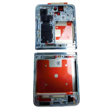  tel-szalk-1929695895 Huawei P50 Pocket ezüst előlap LCD keret, burkolati elem mobiltelefon, tablet alkatrész