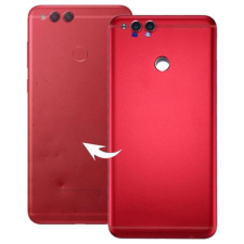  tel-szalk-1929696723 Akkufedél hátlap - burkolati elem Huawei Honor Play 7X, piros mobiltelefon, tablet alkatrész