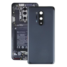 tel-szalk-1929702552 OnePlus 8 Pro fekete akkufedél, hátlap, hátlapi kamera lencse mobiltelefon, tablet alkatrész