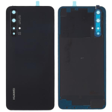tel-szalk-192970272 Huawei Nova 5T fekete akkufedél, hátlap, kamera lencse mobiltelefon, tablet alkatrész