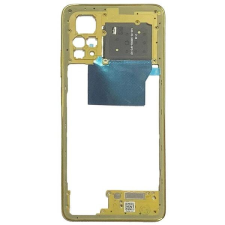  tel-szalk-1929703700 Xiaomi Poco X4 Pro 5G sárga középső keret mobiltelefon, tablet alkatrész