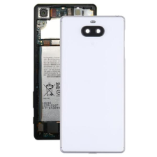 tel-szalk-19297710 Sony Xperia 8 ezüst akkufedél, hátlap, hátlapi kamera lencse mobiltelefon, tablet alkatrész