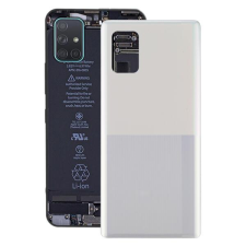 tel-szalk-193674 Akkufedél hátlap - burkolati elem Samsung Galaxy A71 5G, fehér mobiltelefon, tablet alkatrész
