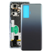  tel-szalk-193982 Akkufedél hátlap - burkolati elem Vivo X50 V2001A, fekete mobiltelefon, tablet alkatrész