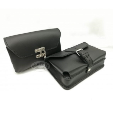  Telefon tok, bőr övtáska, nagyobb méretű, fekete ajándéktárgy