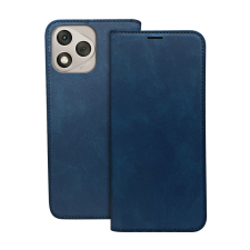 Telefontok Honor 400 Lite 5G - Suede - kék mágneses szilikon keretes könyvtok tok és táska