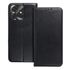  Telefontok Honor X5c Plus - Smart Magnetic fekete szilikon keretes mágneses könyvtok tok és táska