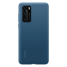  Telefontok Huawei P40 - Eredeti Huawei kék szilikon tok tok és táska