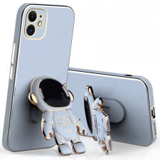  Telefontok iPhone 11 - Asztronauta - kék/arany szilikon hátlap tok, kitámasztóval tok és táska