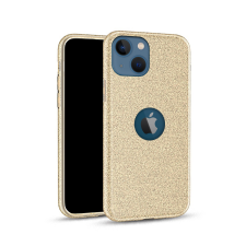  Telefontok iPhone 13 - Arany Shiny tok (Apple logónál kivágással) tok és táska