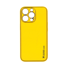  Telefontok iPhone 13 Pro - Forcell műbőr hátlap tok, sárga tok és táska